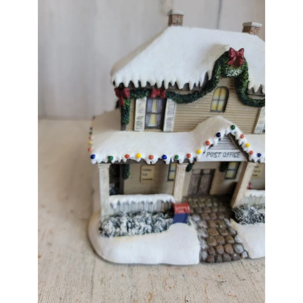 Hawthorne Village Post office Vintage Village accessory Xmas American flag